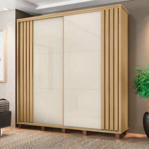 GUARDA ROUPA 2 PORTAS CORRER 2,28×2,32M COM PES (REF.:10698)