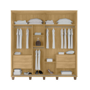 GUARDA ROUPA 2 PORTAS CORRER 2,28×2,32M COM PES (REF.:10698)